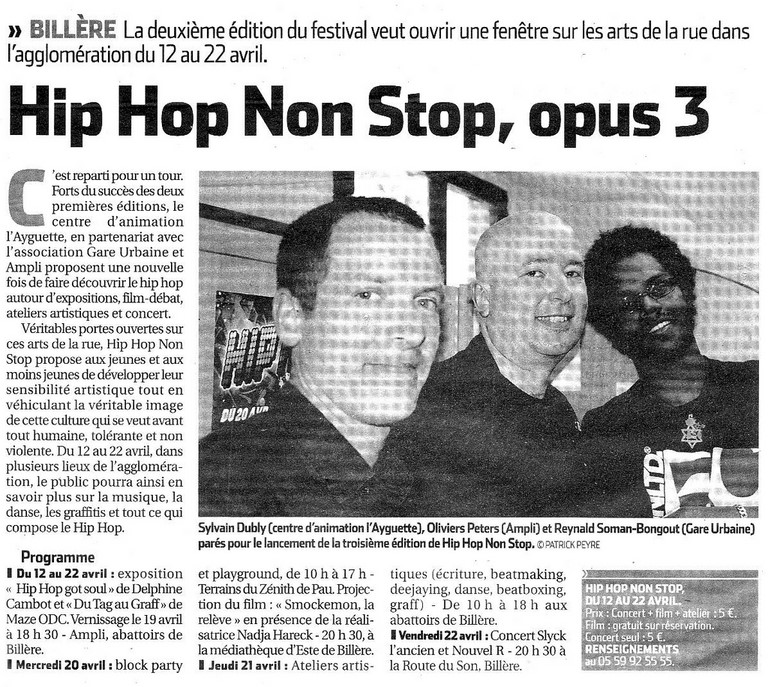 Article de presse — Cocodef / Article 4 / Gare Urbaine