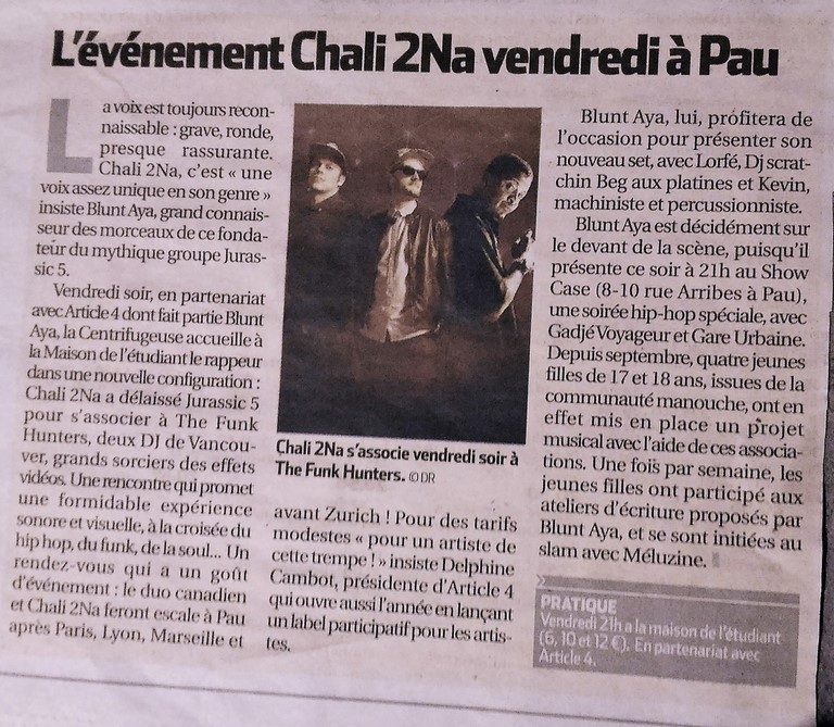 Article de presse — Cocodef / Article 4 / Gare Urbaine