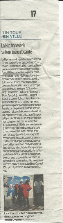 Article de presse — Cocodef / Article 4 / Gare Urbaine