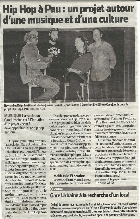 Article de presse — Cocodef / Article 4 / Gare Urbaine
