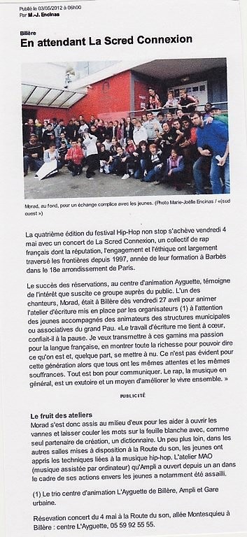 Article de presse — Cocodef / Article 4 / Gare Urbaine